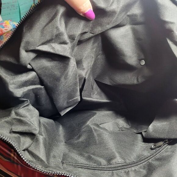 NEW Large Red Plaid Tote Bag - Picture 6 of 7